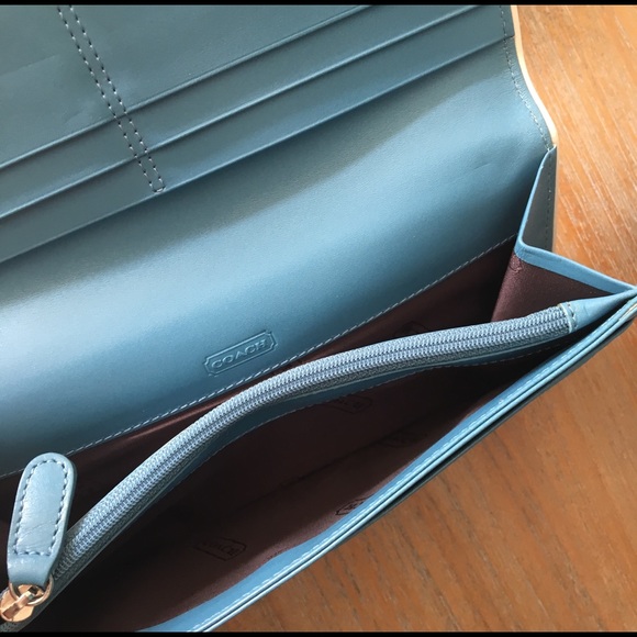 COACH Leather Slim Snap Wallet - Picture 5 of 8